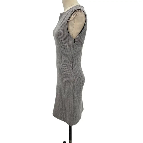 Reiss Marte Textured Sheath Dress Tweed Blue Gray Sleeveless Size US 6 - Picture 7 of 12